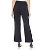 Color:Jones Black - Image 2 - Pintuck Lightweight Wide Leg High Rise Pull-On Knit Pants