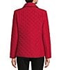 Jones New York Quilted Point Collar Front Snap Jacket, Color:Venetian/Jones Black - Image 3