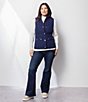 Jones New York Ribbed Knit Mock Neck Long Sleeve Pullover Sweater Top - Image 3