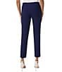 Color:Pacific Navy - Image 2 - Stretch Ankle Straight Wide Waistband Pull-On Pants