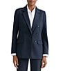 Jones New York Stretch Poplin Notch Collar Long Sleeve Jacket - Image 1