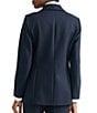 Jones New York Stretch Poplin Notch Collar Long Sleeve Jacket - Image 2