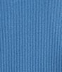 Jones New York Sutton Ribbed Knit Long Sleeve Open Front Cardigan, Color:Blue Lagoon - Image 4