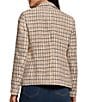 Jones New York Tweed Faux Double-Breasted Notch Lapel Open-Front Jacket, Color:Praline Multi - Image 2