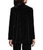 Jones New York Velour Open Front Long Sleeve Cardigan, Color:Jones Black - Image 2