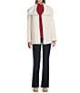 Jones New York Wide Collared Long Sleeve Open Front Cardigan, Color:Jones White - Image 3