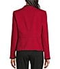 Jones New York Woven Stand Collar Long Sleeve Open Front Military Combo Jacket - Image 2