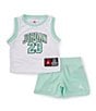 Color:Mint Foam - Image 1 - Baby Boys 12-24 Months Sleeveless 23 Tank & Coordinating Shorts Set