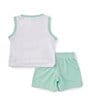 Color:Mint Foam - Image 2 - Baby Boys 12-24 Months Sleeveless 23 Tank & Coordinating Shorts Set