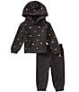 Jordan Baby Boys Long Sleeve Fleece Pullover Top & Pants Set - Image 1