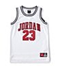 Color:White/Gym Red/Black - Image 1 - Big Boys 8-20 Jordan 23 Champ Mesh Basketball Jersey