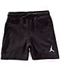 Jordan Big Boys Brooklyn Essentials Fleece Shorts, Color:Black - Image 1