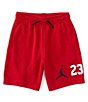 Color:Gym Red/Black/White - Image 1 - Big Boys 8-20 Elevated 23 French Terry Shorts