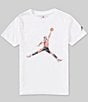 Color:White - Image 1 - Big Boys 8-20 Short Sleeve JDB Watercolor Jumpman T-Shirt