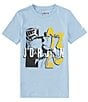 Color:Blue - Image 1 - Big Boys 8-20 Short Sleeve Jordan Retro Spec T-Shirt