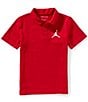 Jordan Big Boys Short Sleeve Jumpman Air Pique Polo Shirt, Color:Gym Red - Image 1