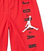 Color:Gym Red/White - Image 2 - Big Boys 8-20 Vertical Mesh Shorts