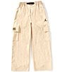 Jordan Big Boys Deep Dish Woven Belted Pants, Color:Sesame - Image 1