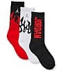 Jordan Big Boys Retro 3-Pack Crew Socks - Image 1