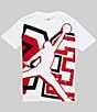 Jordan Big Boys Short Sleeve Split 23 Splatter Tee - Image 2