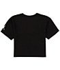 Color:Black - Image 2 - Big Girls 7-16 Jordan Post UP Boxy T-Shirt