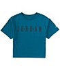 Color:Geode Teal - Image 1 - Big Girls 7-16 Jordan Post UP Boxy T-Shirt