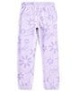 Color:Violet - Image 2 - Big Girls 7-16 Brooklyn AOP Fleece Pants