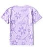 Color:Violet - Image 2 - Big Girls 7-16 Brooklyn AOP Short-Sleeve T-Shirt
