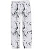 Color:White - Image 2 - Big Girls 7-16 Essential Printed Fleece Jogger Pants