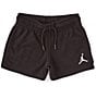 Color:Black - Image 1 - Big Girls 7-16 French Terry Essential Jumpman Short