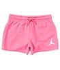 Color:Laser Fuchsia - Image 1 - Big Girls 7-16 French Terry Essential Jumpman Short