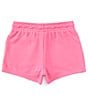 Color:Laser Fuchsia - Image 2 - Big Girls 7-16 French Terry Essential Jumpman Short