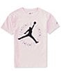 Color:Pink Foam - Image 1 - Big Girls 7-16 Jordan Soft Touch Short Sleeve T-Shirt