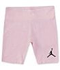 Color:Pink Foam - Image 1 - Big Girls 7-16 Jumpman Essentials Bike Shorts