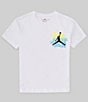 Color:White - Image 2 - Big Girls 7-16 Short Sleeve Dunk Graphic T-Shirt