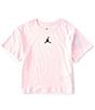 Color:Pink Foam - Image 1 - Big Girls 7-16 Short Sleeve Essentials Graphic T-Shirt