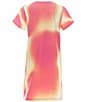Color:Multi - Image 2 - Big Girls 7-16 Short Sleeve Lemonade Stand Knit T-Shirt Dress