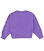 Color:Purple - Image 2 - Big Girls 7-16 Take Flight Snap Crew Neck Pullover