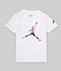 Color:White - Image 1 - Little Boys 2T-4T Short Sleeve JDB Watercolor Jumpman T-Shirt