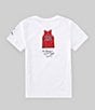 Jordan Little Boys Short Sleeve The Jersey T-Shirt, Color:White - Image 2