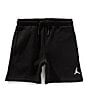 Jordan Little Boys 2T-7 Brooklyn Essentials Fleece Shorts, Color:Black - Image 1
