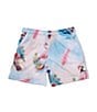 Jordan Little Boys 4-7 Essentials Summer Printed Mesh Shorts, Color:White - Image 1