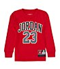 Color:Gym Red - Image 1 - Little Boys 4-7 Long Sleeve Practice Flight T-Shirt