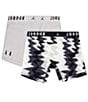 Color:Black - Image 2 - Printed And Solid Boxer Briefs 2-Pack