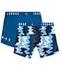 Color:Sky Blue - Image 2 - Printed And Solid Boxer Briefs 2-Pack