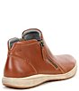 Color:Cognac - Image 2 - Caren 09 Leather Bootie Sneakers