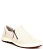Color:White - Image 1 - Caren 22 Leather Perforated Sneakers