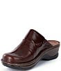 Color:Marone - Image 4 - Carole Leather Clogs