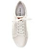 Color:White - Image 5 - Claire 01 Leather Sneakers