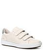 Color:White - Image 1 - Claire 12 Leather Adjustable Sneakers